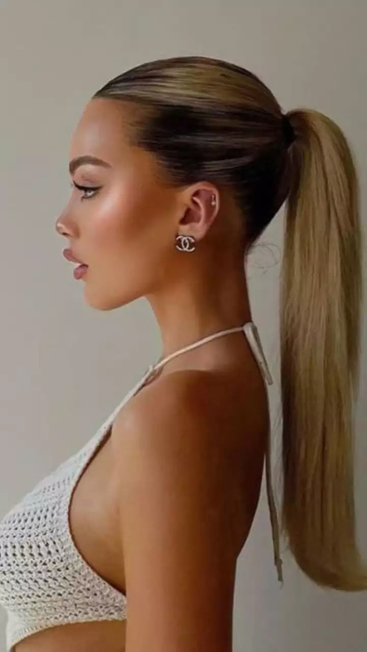 How To Tie Your Own Hair Into A Ponytail - For Guys & Girls - Everyday Hair  inspiration